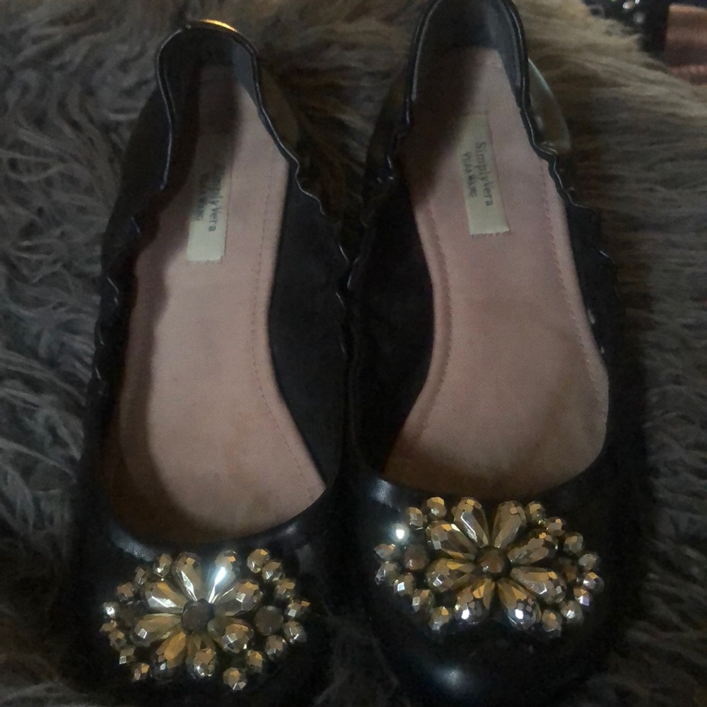 Vera wang black flats